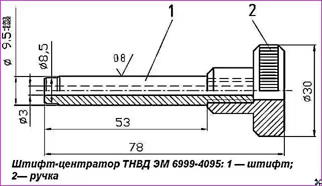 Штифт-центратор ТНВД