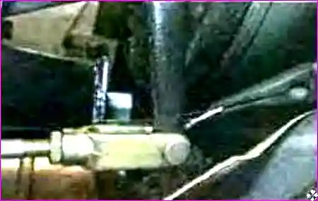 Расшплинтовка вилки