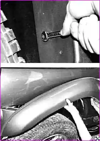 Нижний винт крепления молдинга