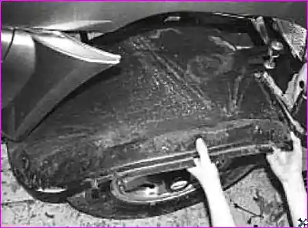 Снятие подкрылка