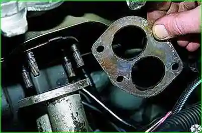 Снятие приемной трубы