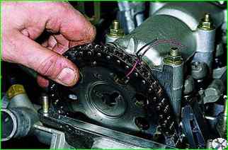 How to replace the chain and sprockets of the camshaft drive VAZ-21214