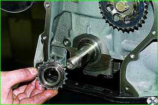 How to replace the chain and sprockets of the camshaft drive VAZ-21214