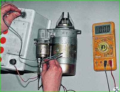 Comprobación y reparación del motor de arranque