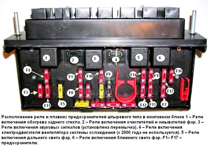 монтажный блок ВАЗ-2107