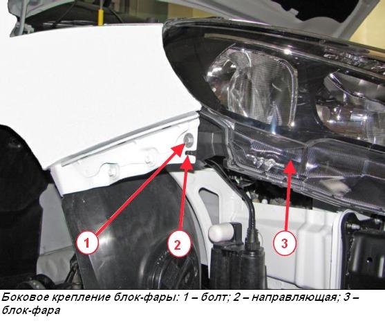 Как снять фару и заменить лампу фары автомобиля Lada Xray