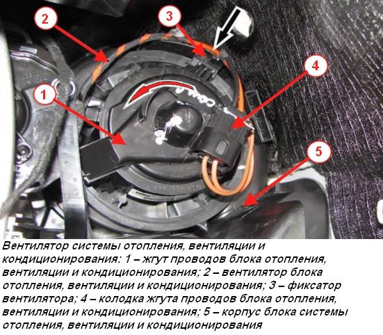 Снятие и установка деталей системы отопления автомобиля Lada Xray