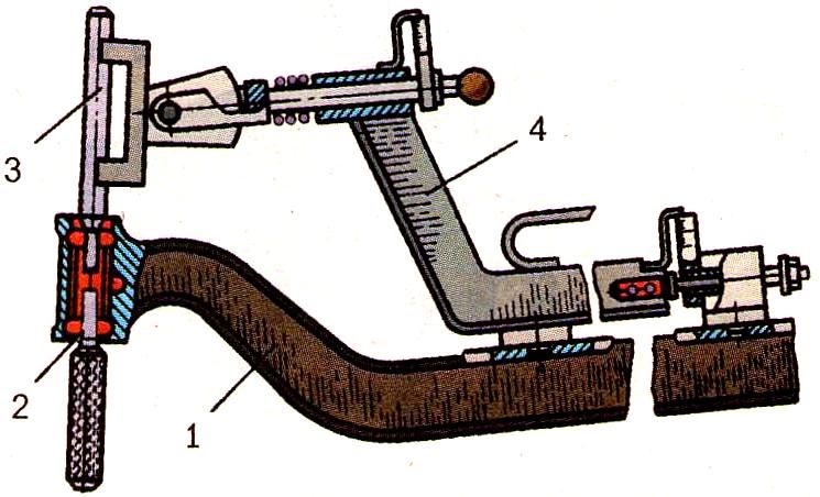 Front axle beam test tool for bending and twisting