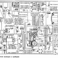 Схема расположения пучков проводов и приборов ЗИЛ-5301