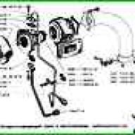 Воздухоподводящий тракт и маслопроводы турбокомпрессора ЗИЛ-5301
