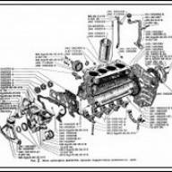 Блок цилиндров двигателя,крышки подшипников коленчатого вала ЗИЛ-5301