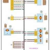 Схема проводов правой двери ВАЗ-2170