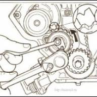 Замена ремня ГРМ двигатель 1,6 Опель Корса 