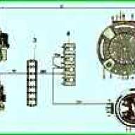 Схема указателя давления масла ЗИЛ-5301