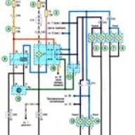 Схема Авео Шевролет - указатели поворотов и аварийная сигнализация