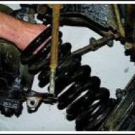 Как заменить пружину передней подвески автомобиля Соболь