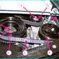 Замена натяжного ролика привода ремня генератора ВАЗ-21129