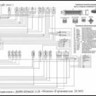 Схема СУД ЗМЗ-405 із ДМРВ HFM62C/11 «Siemens» або 20.3855