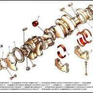 Crankshaft and flywheel Kamaz