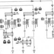 Tayota Avensis Схема противотуманных фар,задние фонари(модели выпуска с 07/2000г.